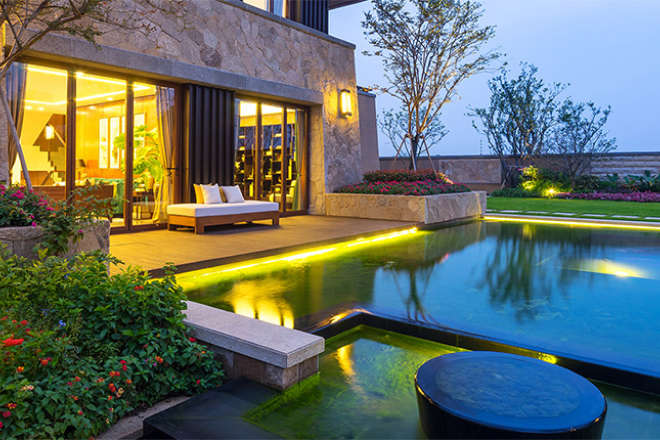 backyard pool
